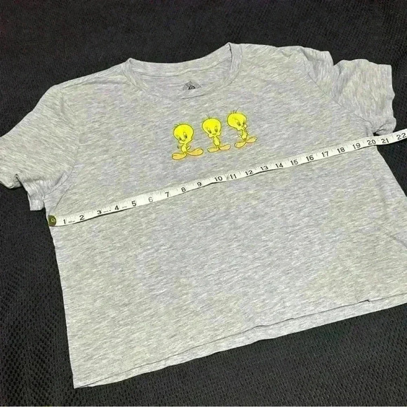 Looney Tunes Women’s Tweety Crop T Shirt XL 90s - Picture 5 of 6